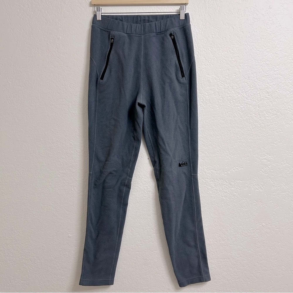 REI Co-op Grayish Blue Fleece Semi-Fitted Outdoor‎ Pants, Size S